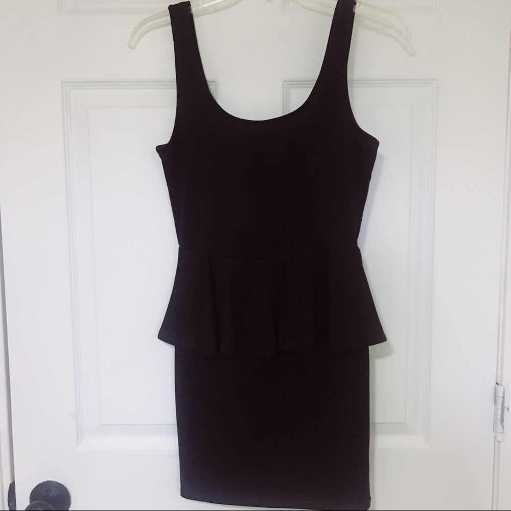 Black mini dress
